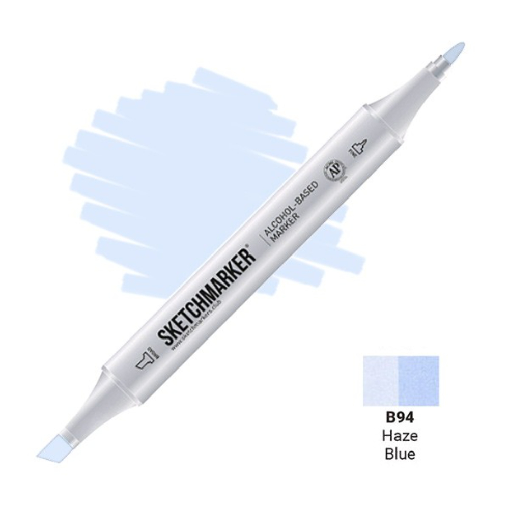 Маркер художественный "Brushmarker", двухсторонний, B94 дымчатый голубой