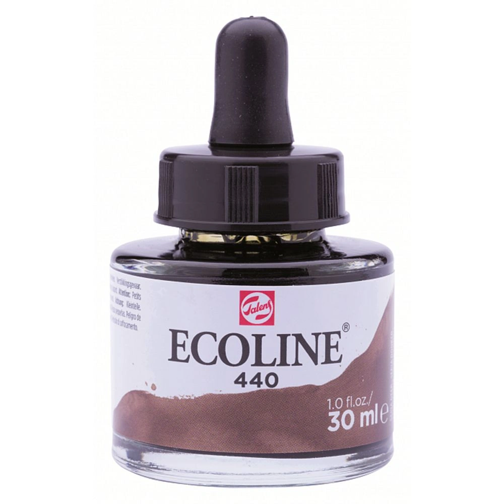 Жидкая акварель "ECOLINE", 440 темная сепия, 30 мл