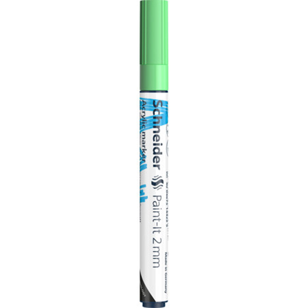 Маркер акриловый "Schneider Paint-It 310", зеленый пастельный - 2