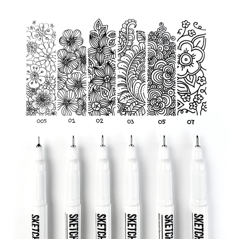 Ручка капиллярная "Sketchmarker", 0.7 мм, черный - 9