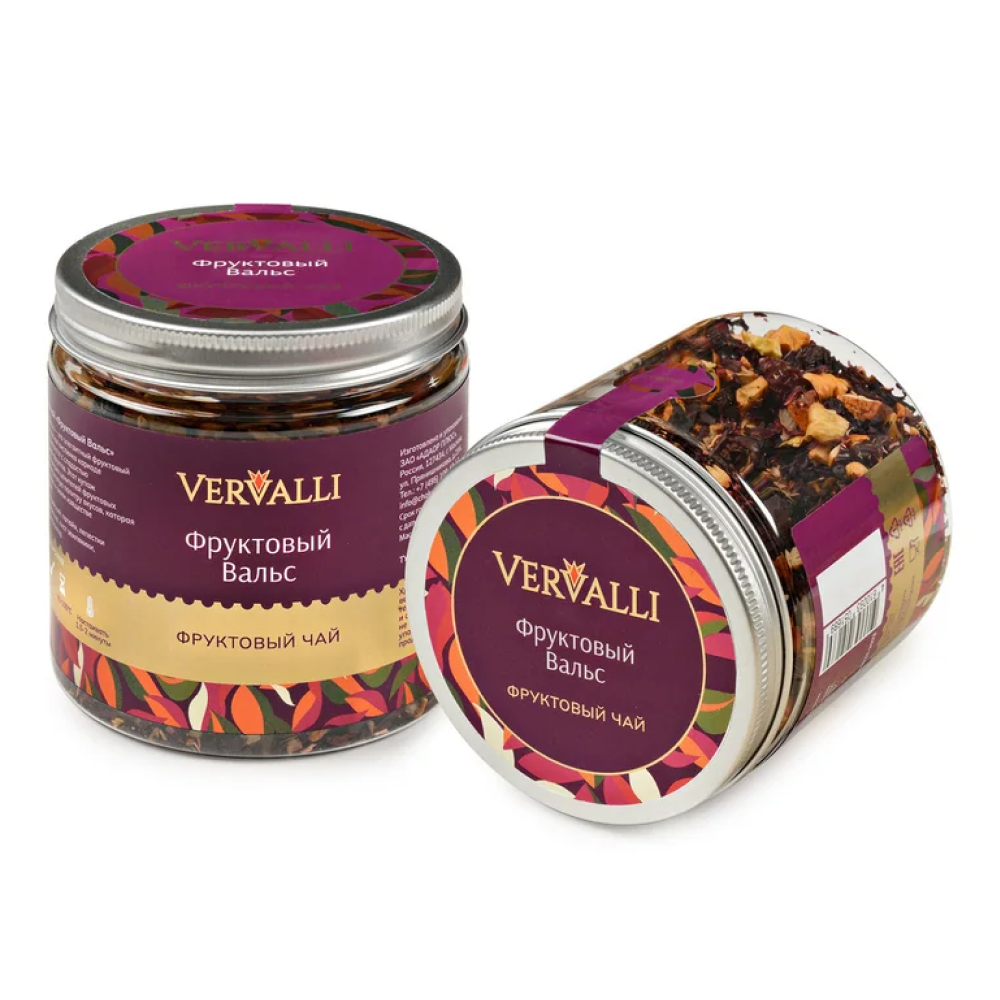 Чай Vervalli "Фруктовый вальс", 90 гр., фруктовый - 2