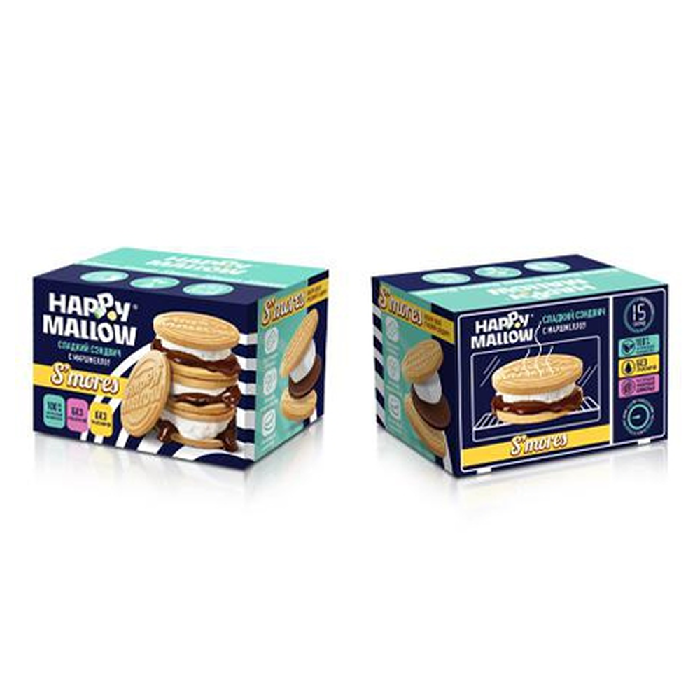 Печенье "HAPPY MALLOW. Набор для горячего сэндвича", с маршмеллоу и шоколадом, 180 гр. - 2
