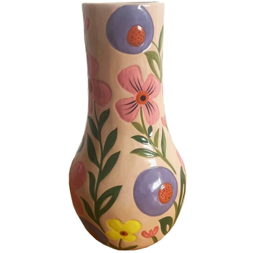 Ваза "Flowers", доломит, разноцветный
