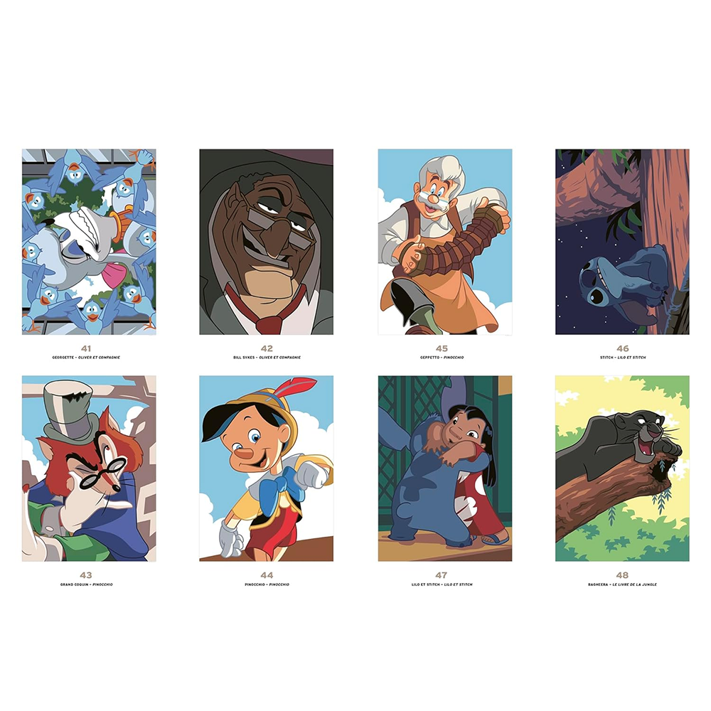Раскраска по номерам на французском языке "Coloriages mystères Disney -Les Grands classiques. Spécial débutants" - 6