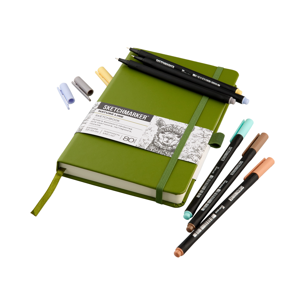 Ручка капиллярная "Sketchmarker Artist fine pen Pastel", 6 шт - 2