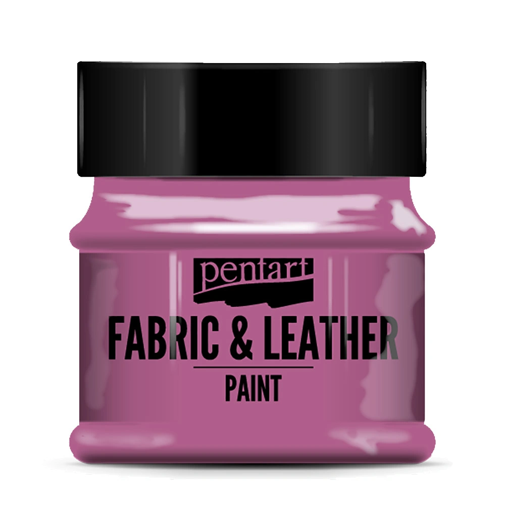 Краска для текстиля "Pentart Fabric & Leather paint", 50 мл, пурпурный