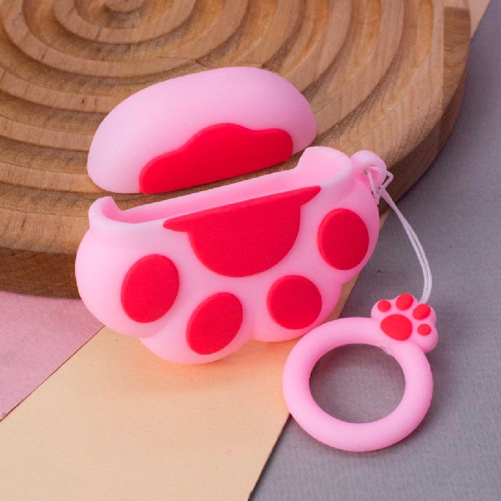 Чехол для наушников AirPods 3 "Cat foot", розовый - 2