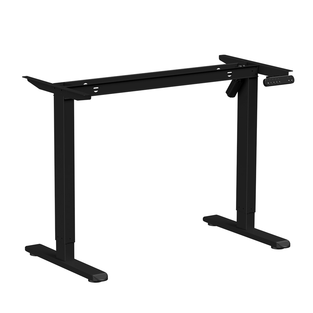 Стол с электроприводом WellDesk Basic 1200x675х18 черный/ясень шимо светлый (9191456+9197779) - 2