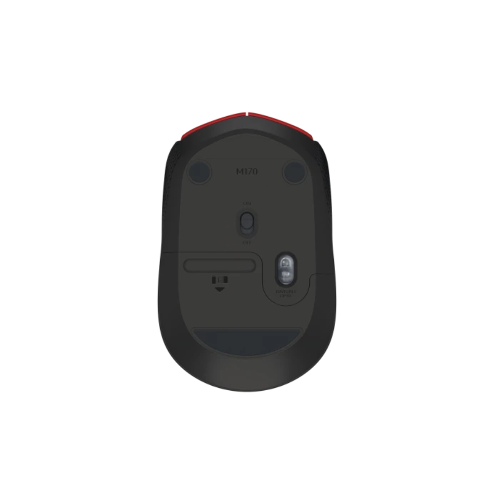 Мышь Logitech "Mouse M171", беспроводная, 1000 dpi, 3 кнопки, красный - 2