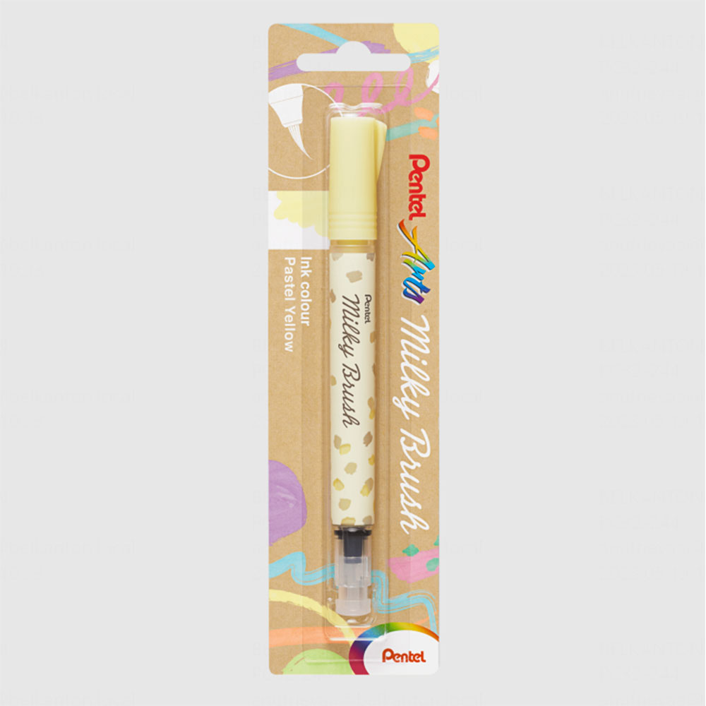 Маркер-кисть "Milky Brush", желтый пастельный - 13