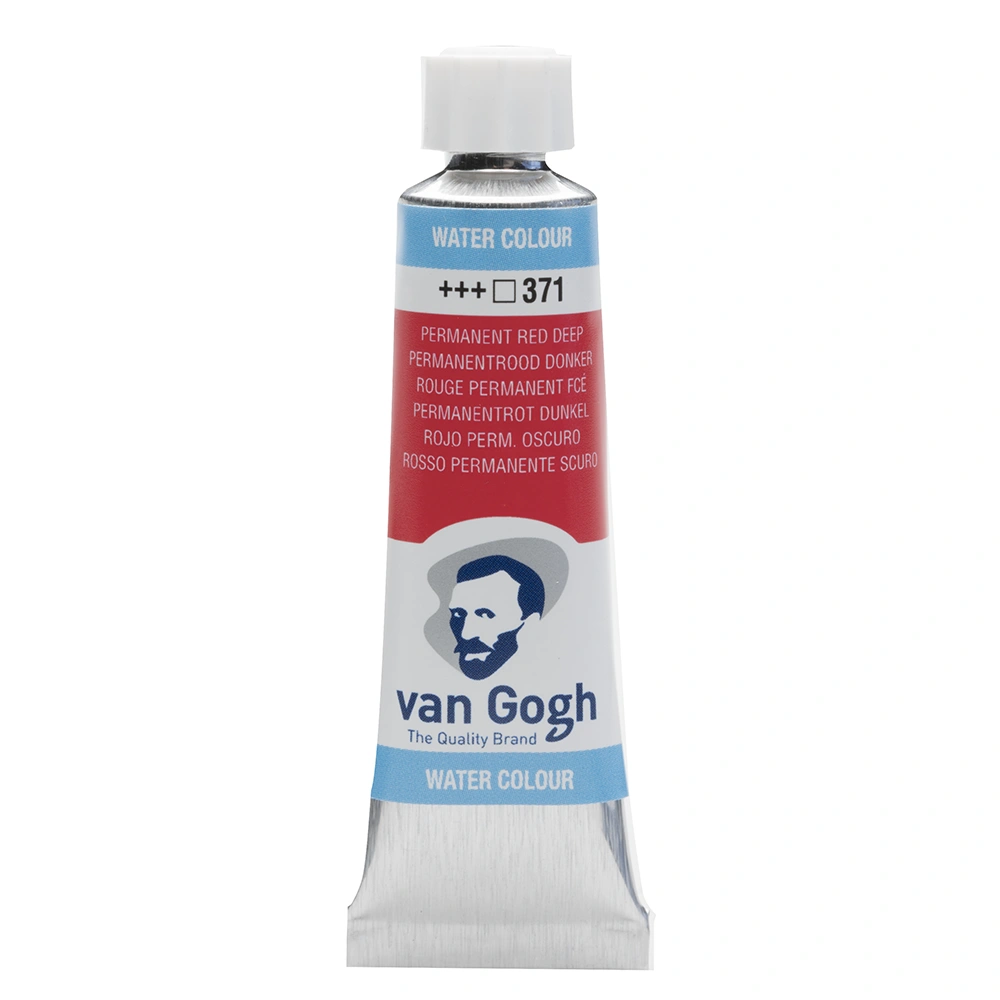 Краски акварельные "Van Gogh", 371 красный темный устойчивый, 10 мл, туба