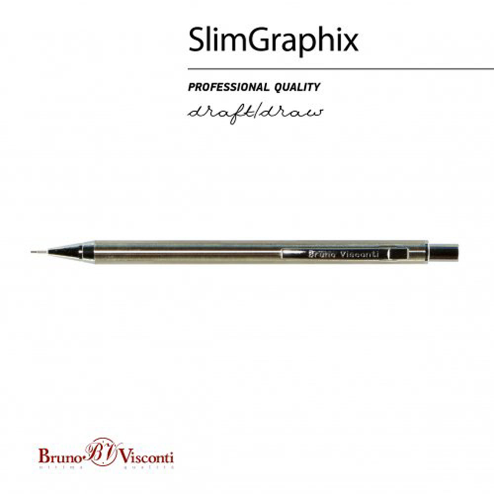 Карандаш автоматический "SlimGraphix", 0.5 мм, с ластиком, золотистый - 2