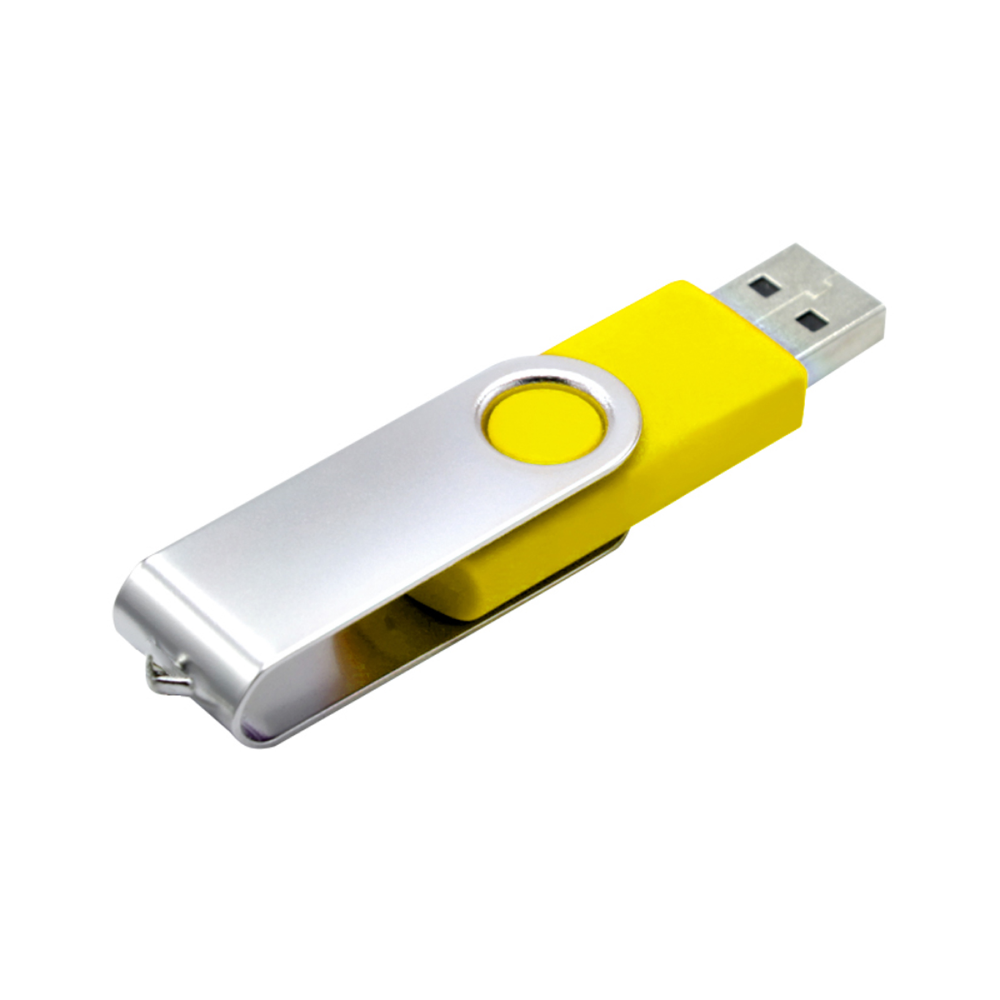 USB Flash 2.0 16 Gb VDF-008, пластик, метал, желтый  - 2
