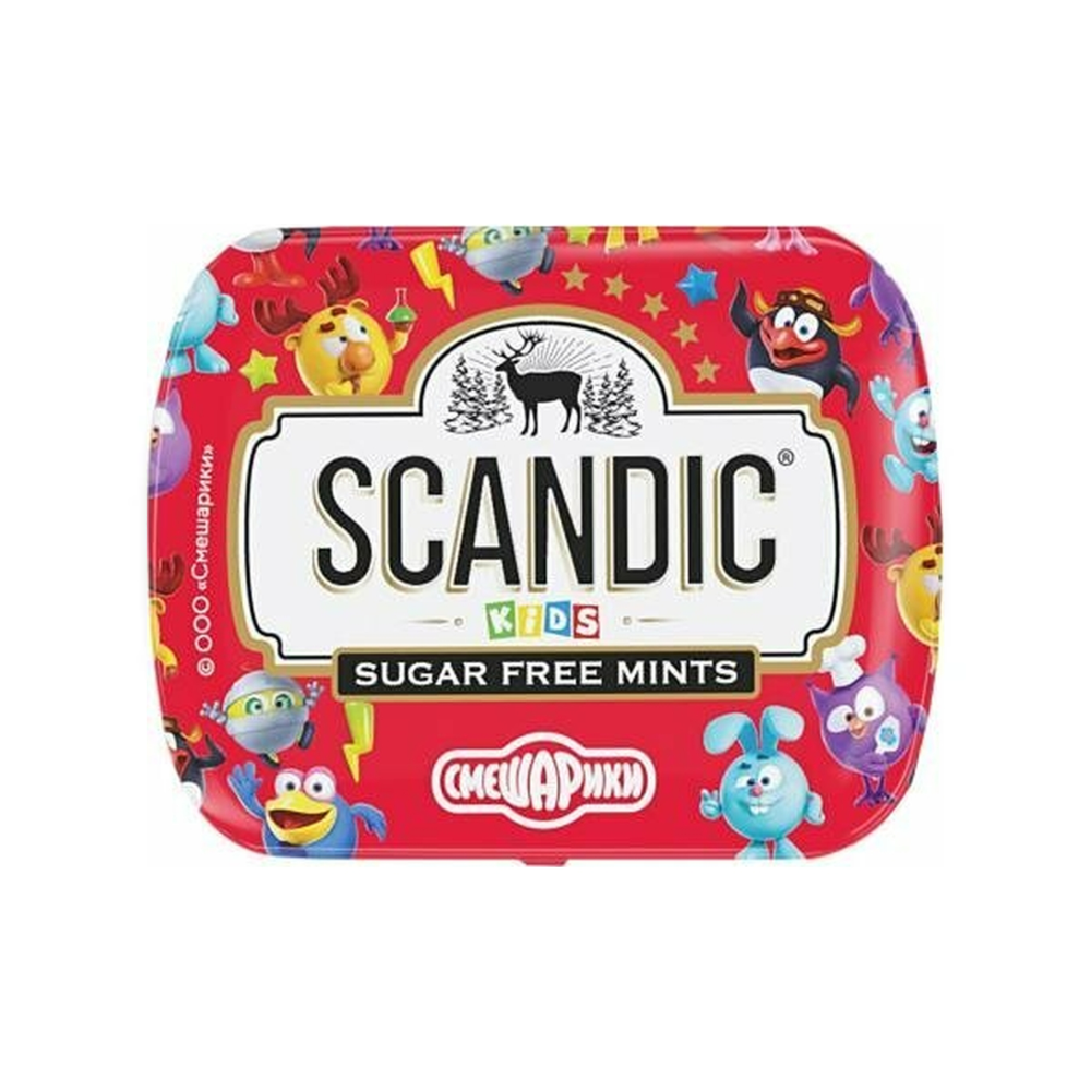 Конфеты "Scandic", 14 г, без сахара, малина