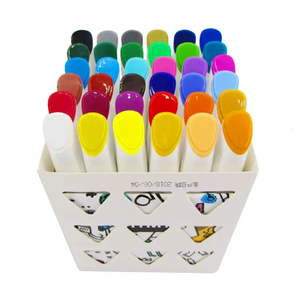 Мелки восковые "Himi Silky Crayon", 36 цветов, ассорти - 4