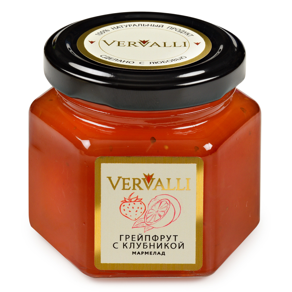 Мармелад "Vervalli", 120 гр, грейпфрут с клубникой