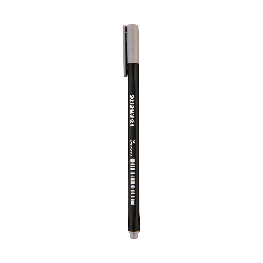 Ручка капиллярная "Sketchmarker Artist fine pen", 0.4 мм, серый