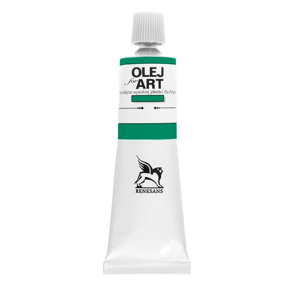 Краски масляные Renesans "Oils for art", 39 зелень перманентная, 60 мл, туба