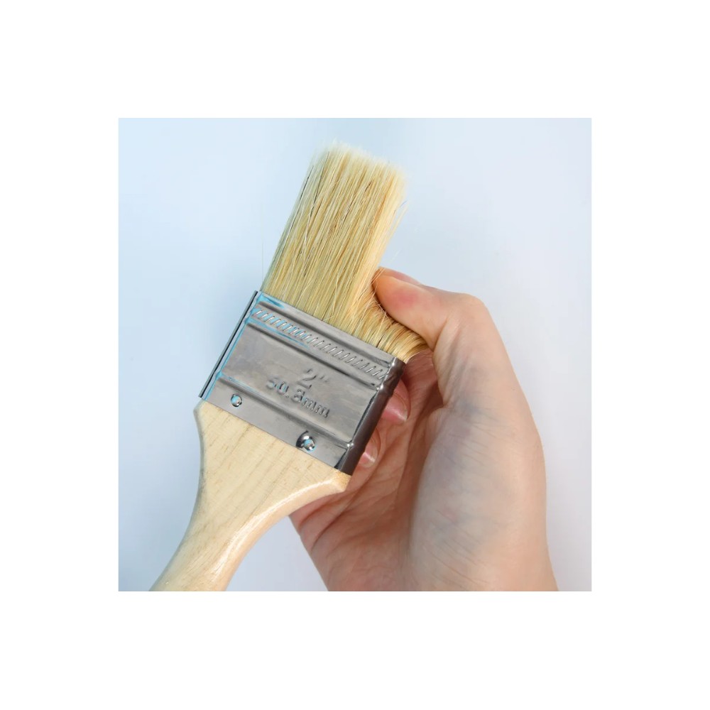 Кисть малярная плоская Deli YS EDL509122, 2"-50 мм, деревянная рукоятка, искусственная щетина - 5