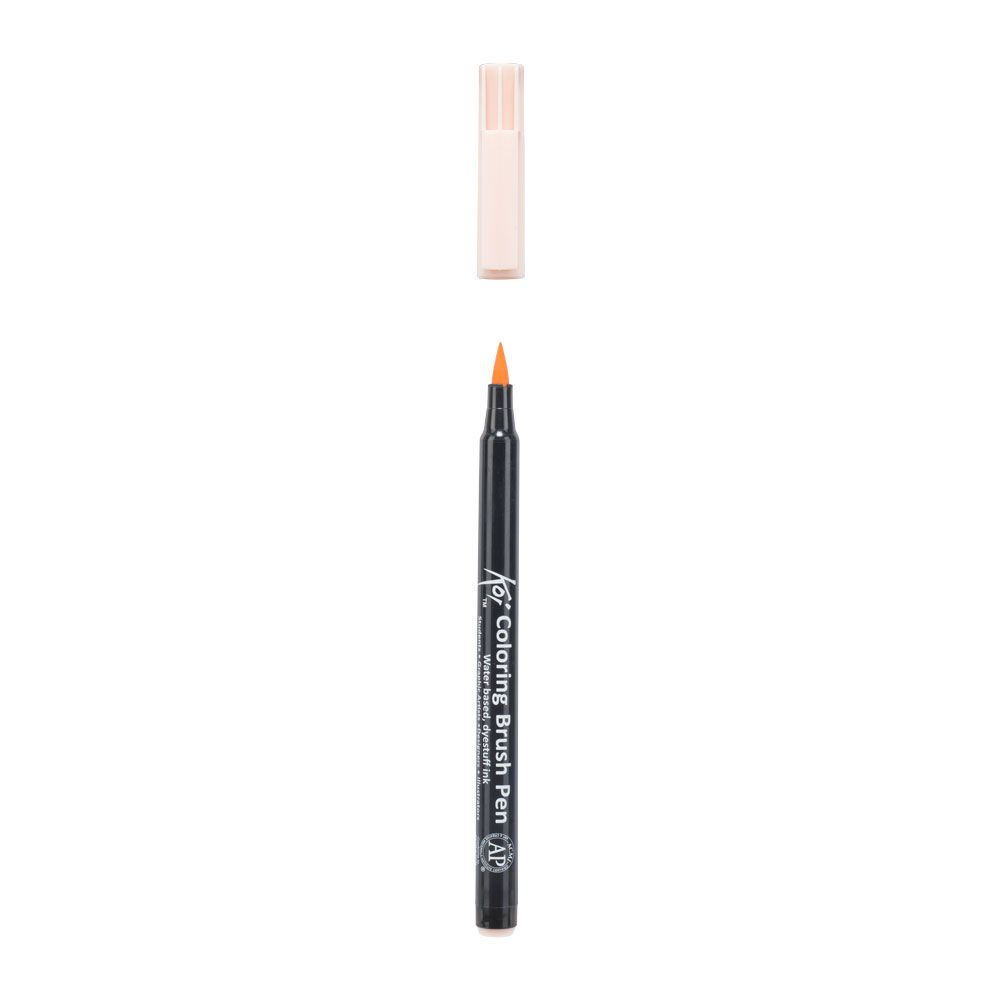 Маркер акварельный "Koi Color Brush", светло-оранжевый - 3