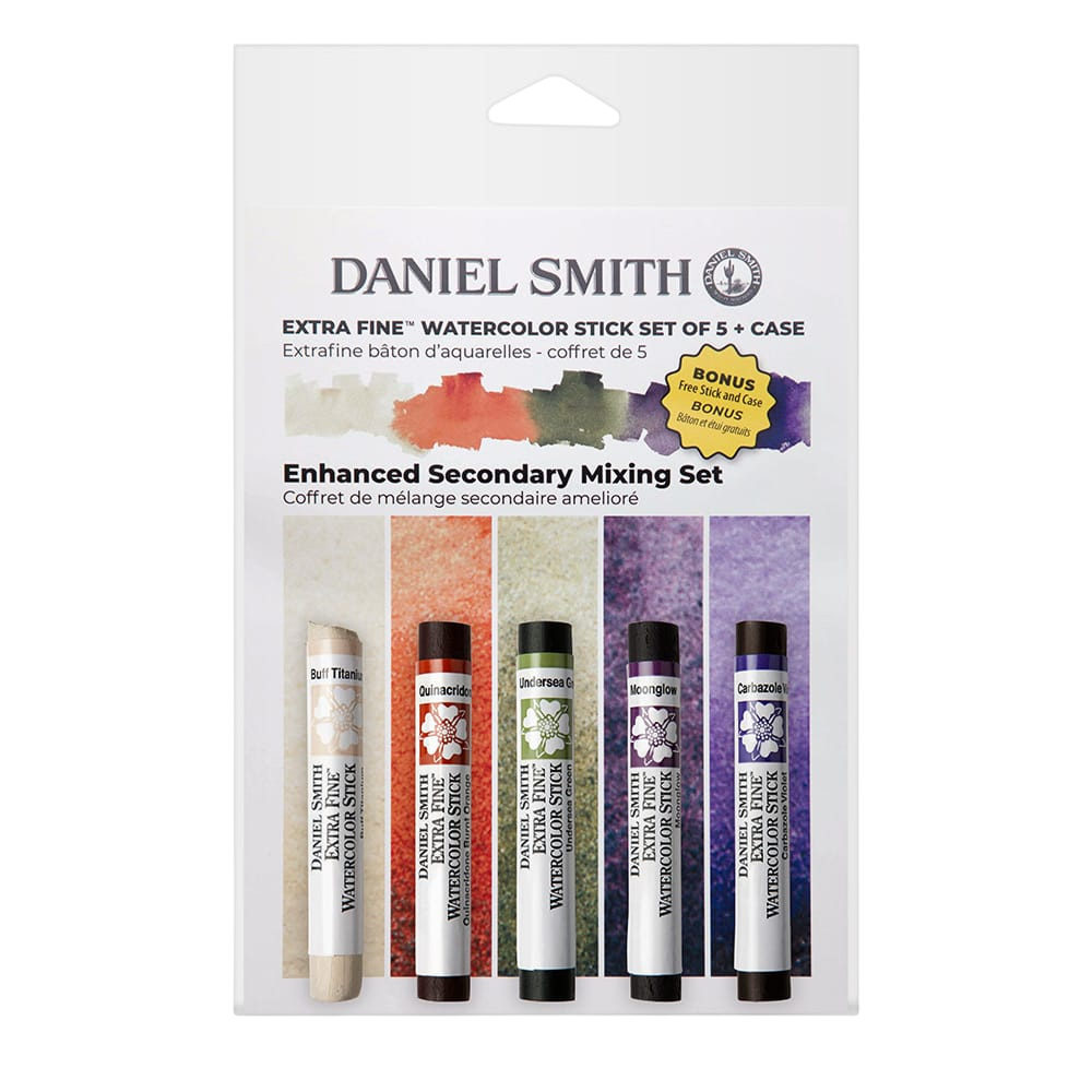 Набор стиков акварельных "Daniel Smith Aquatic Enhanced Secondary Set", 5 цветов