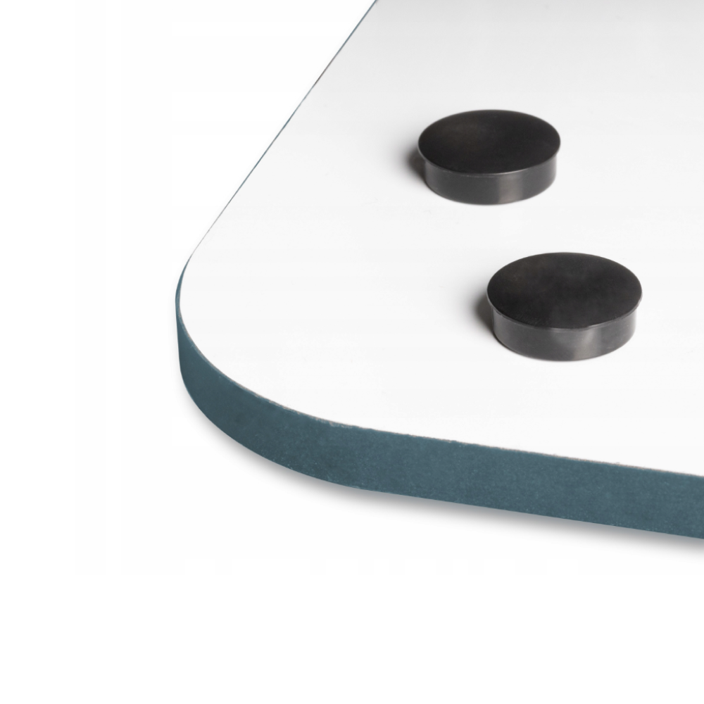 Доска полимерная "QBoard Frameless" без рамки, 120х180 см , синий профиль - 2