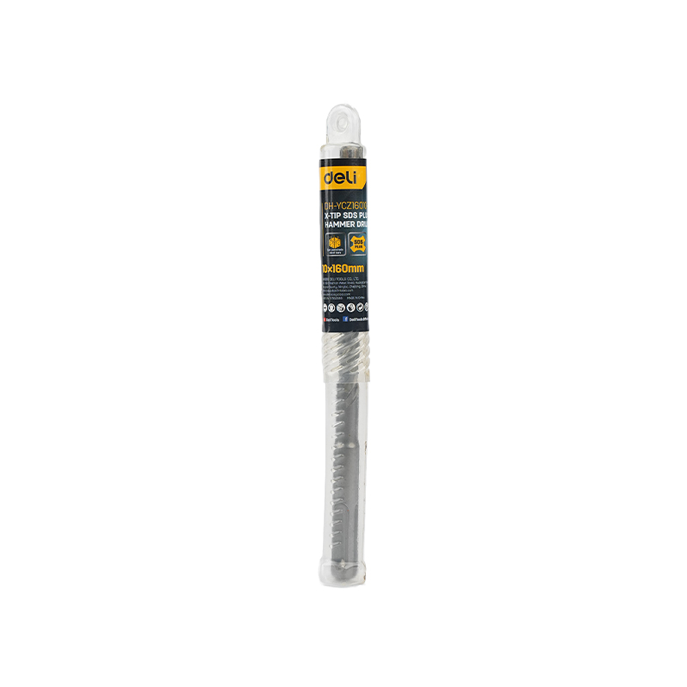Бур по бетону Deli YS EDH-YCZ16010-E1, 10 x 160 мм, X-Tip, SDS-PLUS - 3