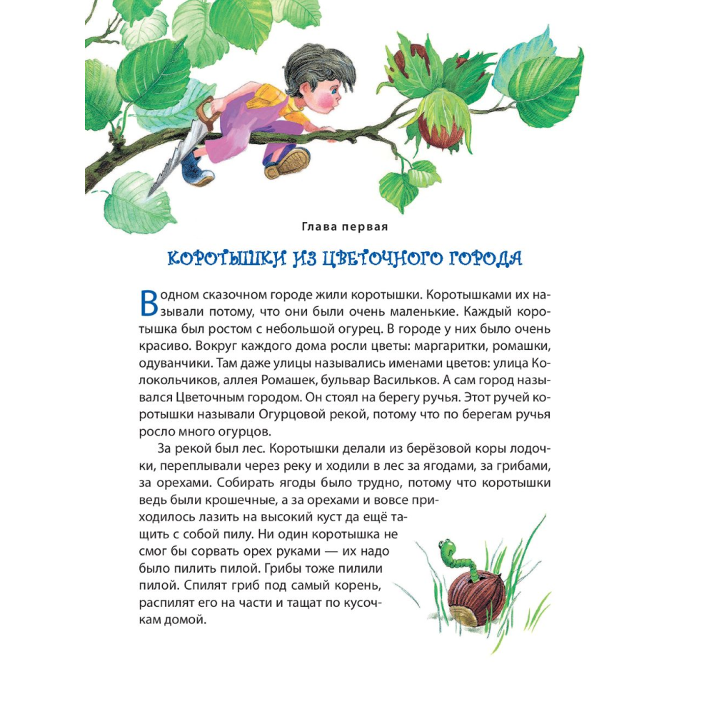 Книга "Приключения Незнайки и его друзей (ил. О. Зобниной)", Носов Н. - 2