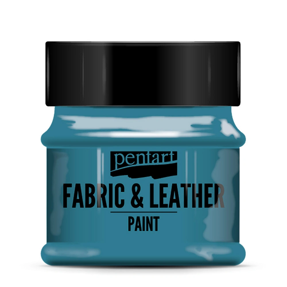 Краска для текстиля "Pentart Fabric & Leather paint", 50 мл, бирюзовый