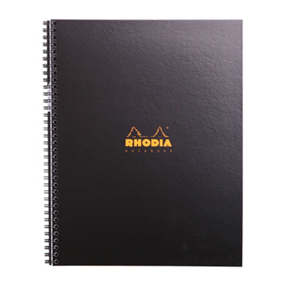 Блокнот "Rhodia", А4+, 80 листов, в клетку, черный