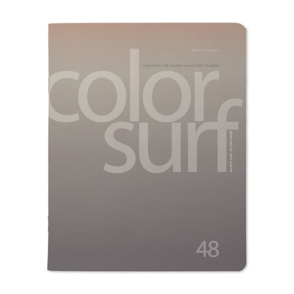 Тетрадь "Color surf", A5, 48 листов, клетка, скоба сбоку, ассорти - 5