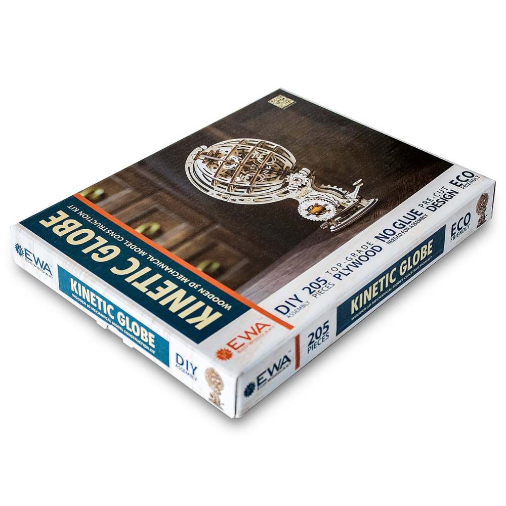 Конструктор 3D "Кинетический глобус", деревянный - 3