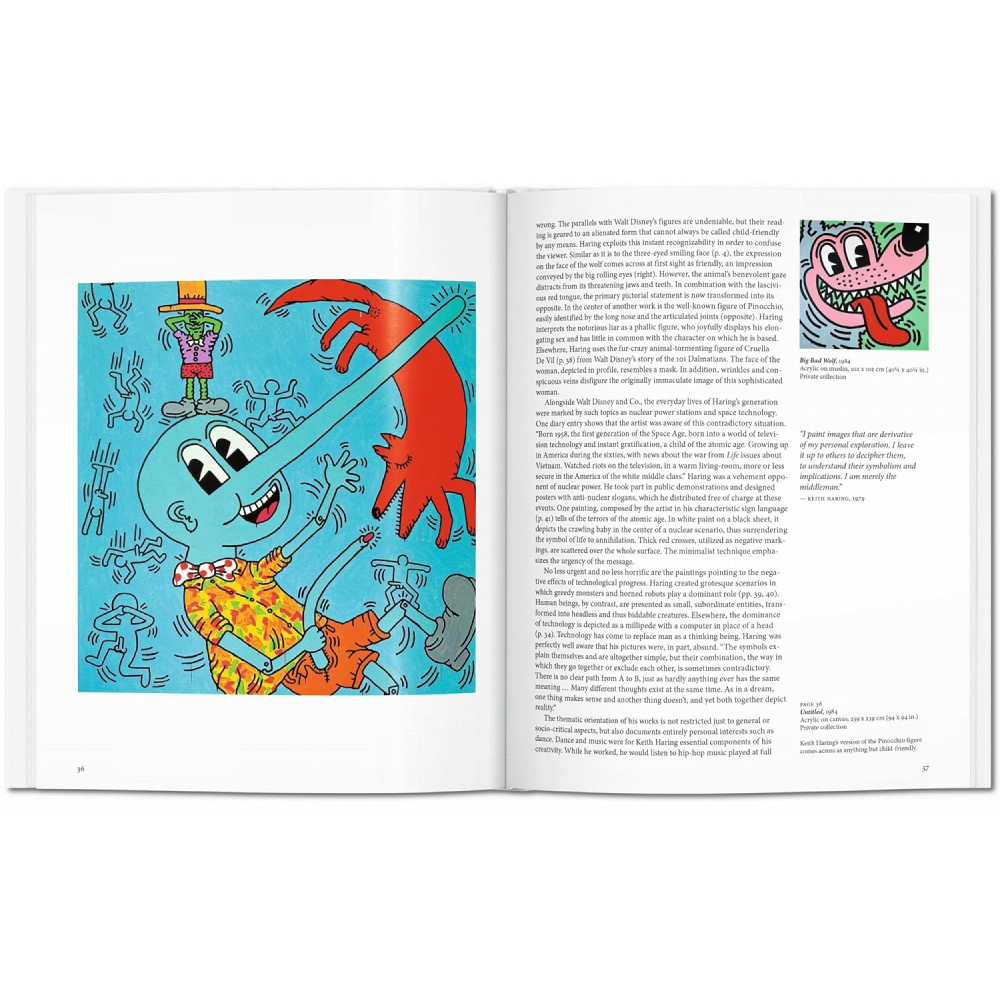 Книга на английском языке "Basic Art. Haring"  - 2