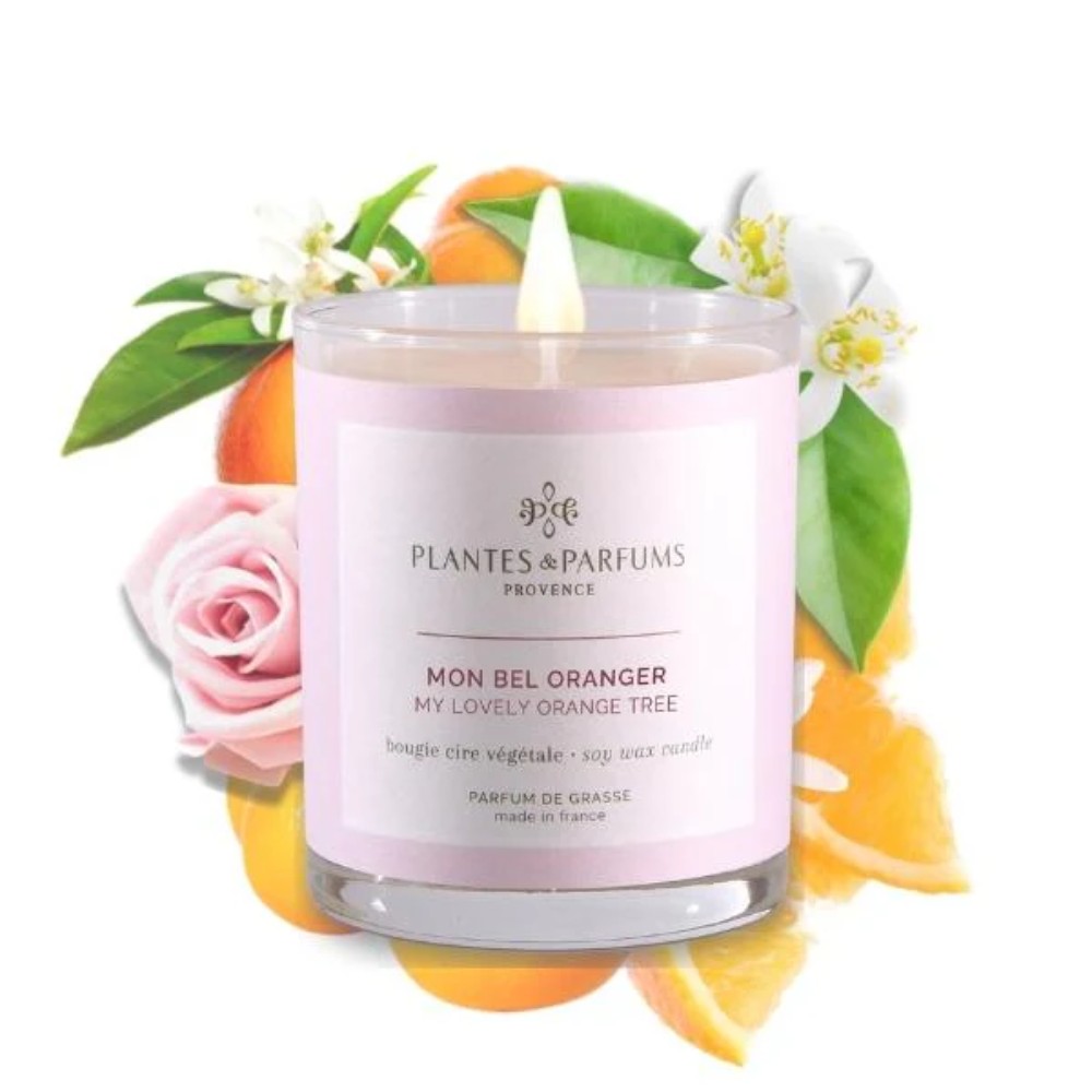 Свеча ароматическая PLANTS&PARFUMS "My Lovely Orange Tree", 180 гр., подарочная упаковка - 2