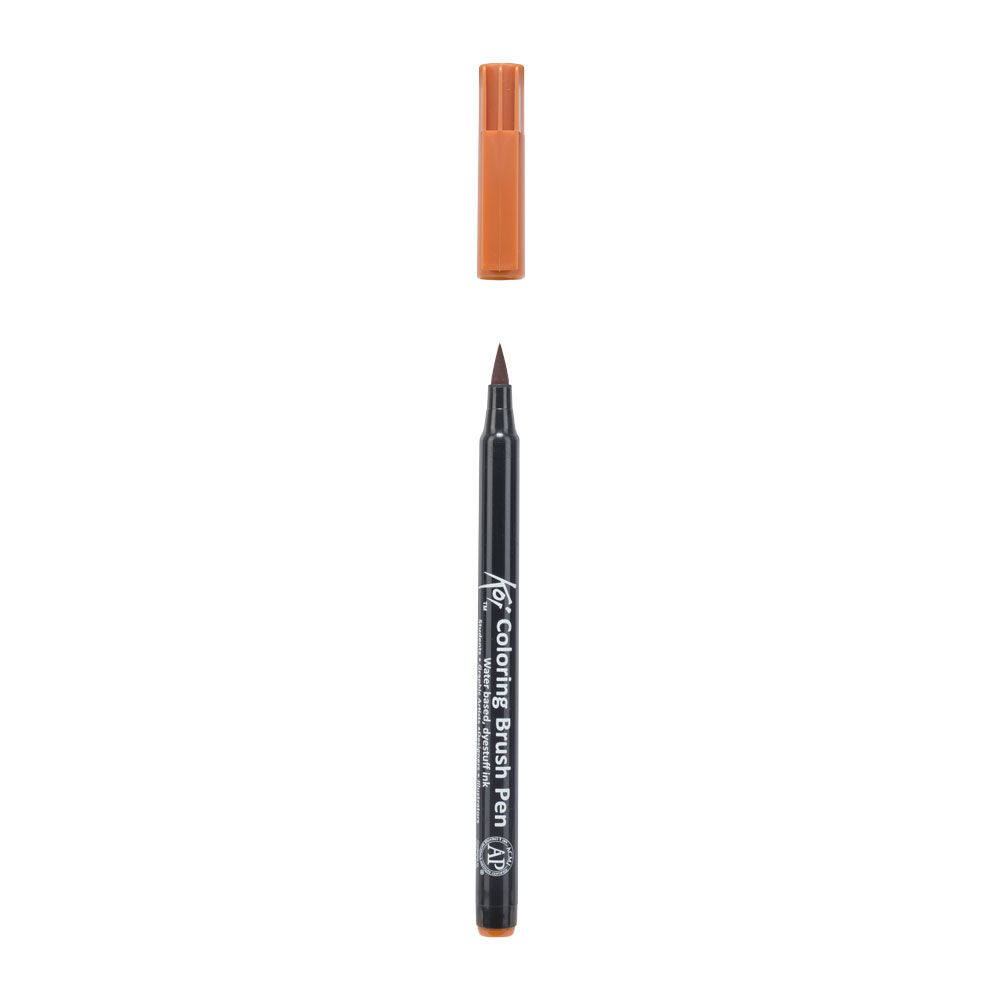Маркер акварельный "Koi Color Brush", светло-коричневый - 3