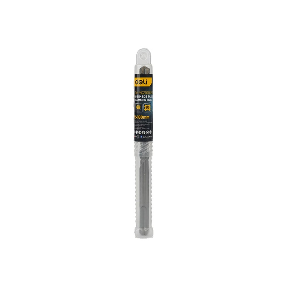 Бур по бетону Deli YS EDH-YCZ16012-E1, 12x160 мм, X-Tip, SDS-PLUS - 14