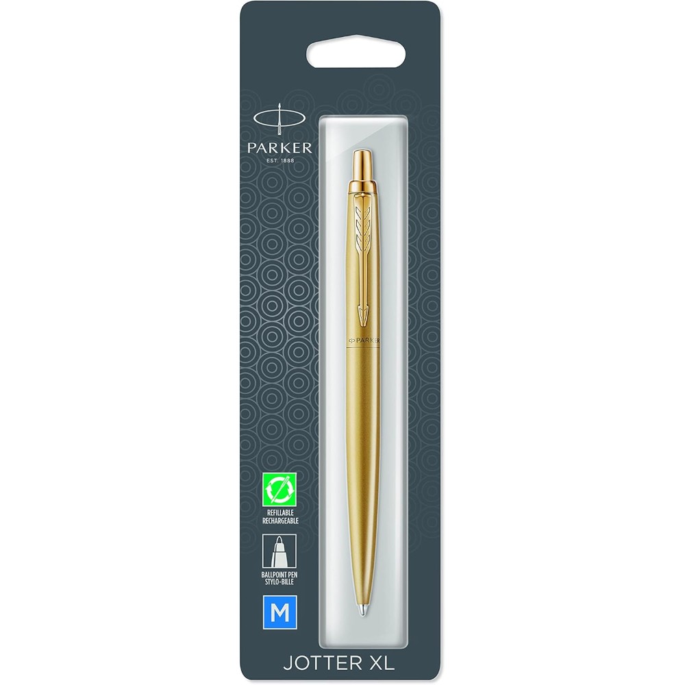 Ручка шариковая автоматическая "Jotter Monochrome XL SE20", 1 мм, золотистый, стерж. синий - 2