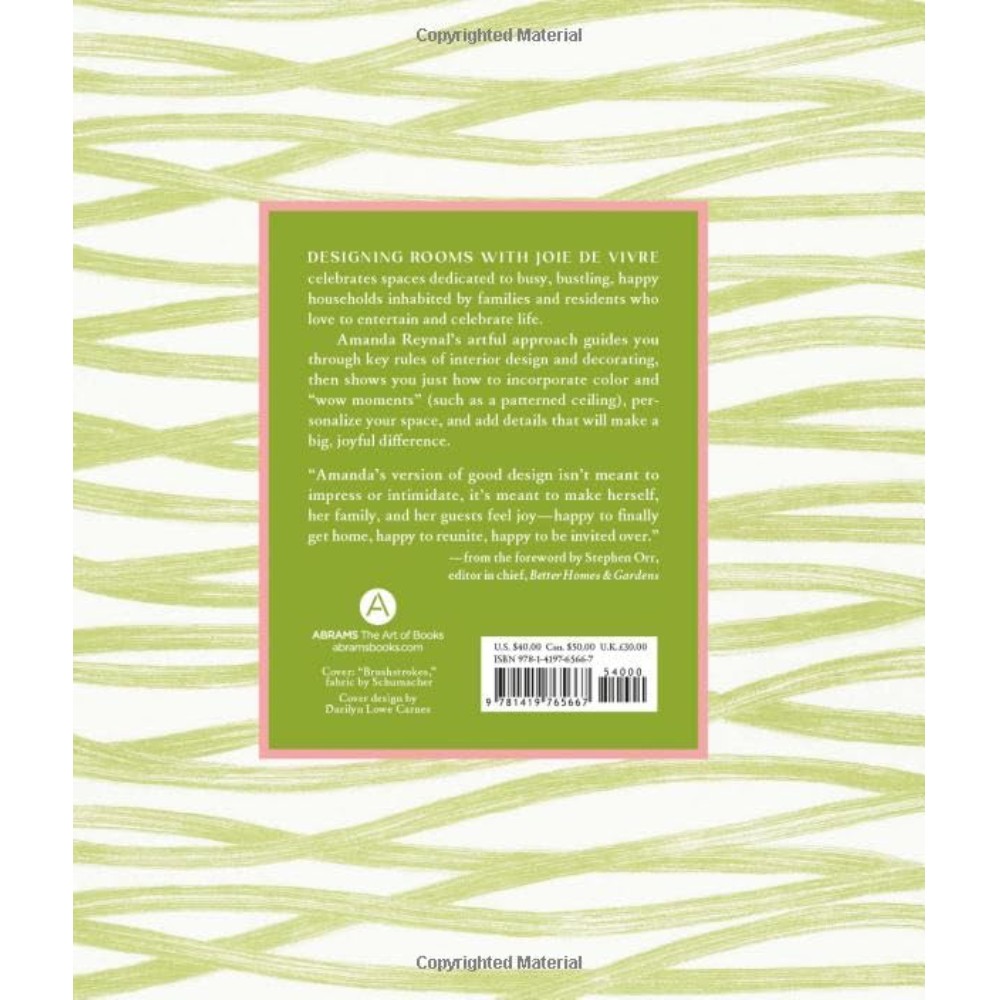 Книга на английском языке "Designing Rooms with Joie de Vivre. A Fresh Take on Classic Style", Amanda Reynal - 2