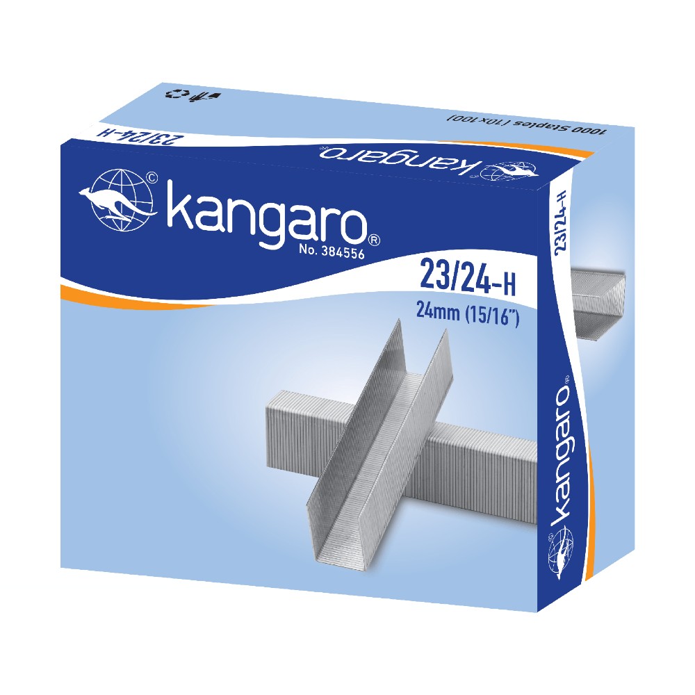Скобы "Kangaro", 23/24, 1000 шт, металлик