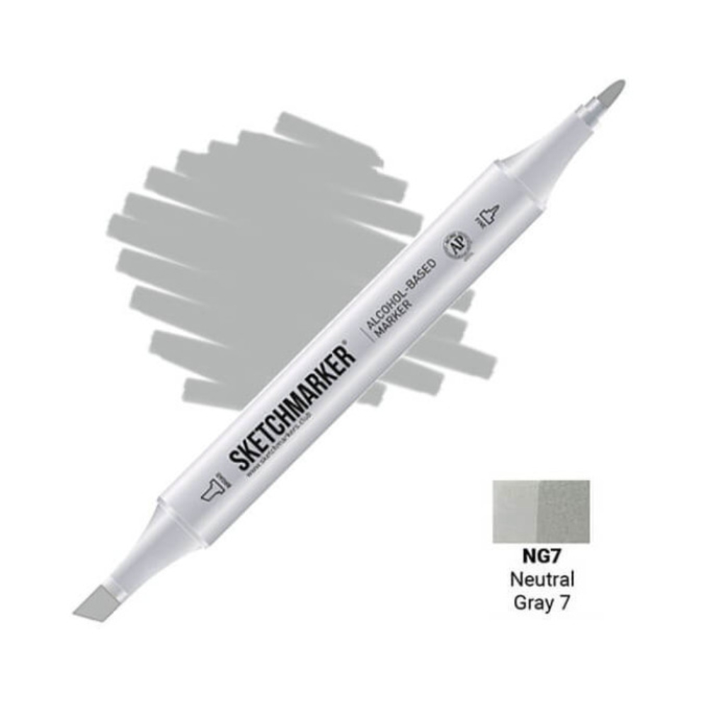 Маркер художественный "Brushmarker", двухсторонний, NG7 серый нейтральный 7