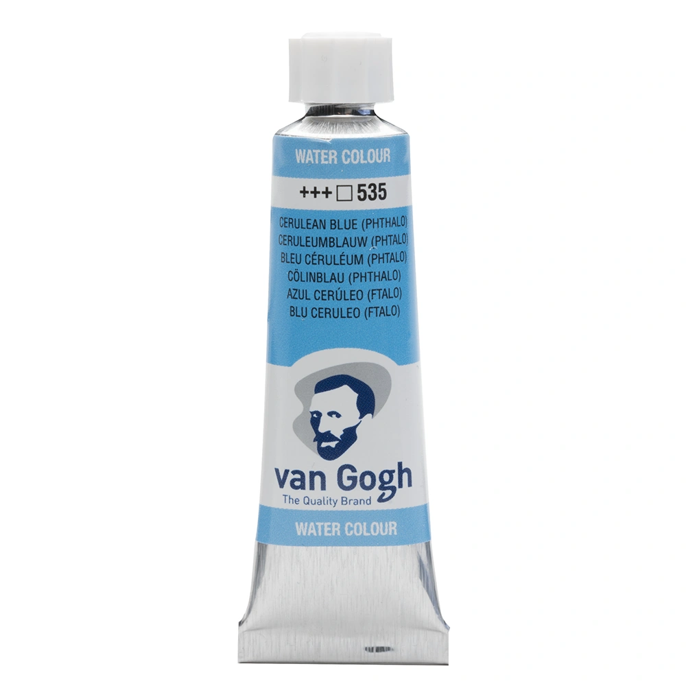 Краски акварельные "Van Gogh", 535 церулеум голубой ФЦ, 10 мл, туба