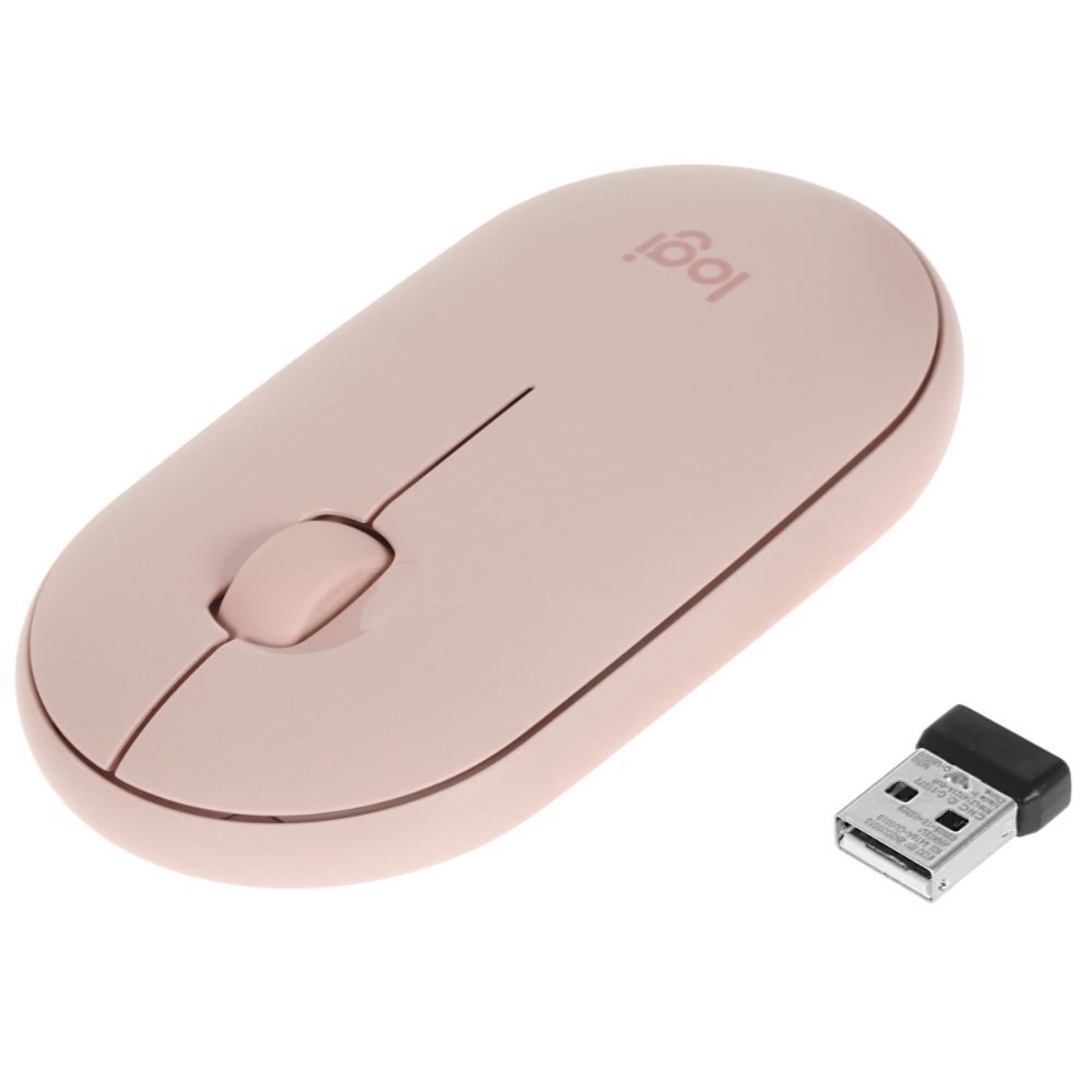 Мышь Logitech Pebble M350, беспроводная, Rose   - 6