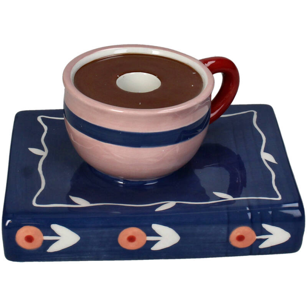 Подсвечник "Cup on Book", доломит, разноцветный