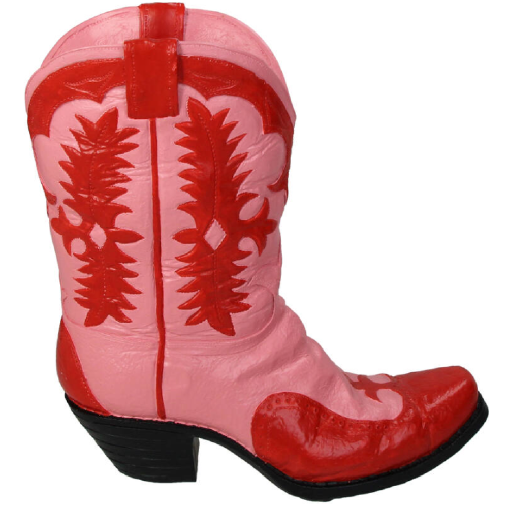 Ваза "Cowboy Boot", полирезина, красный - 4