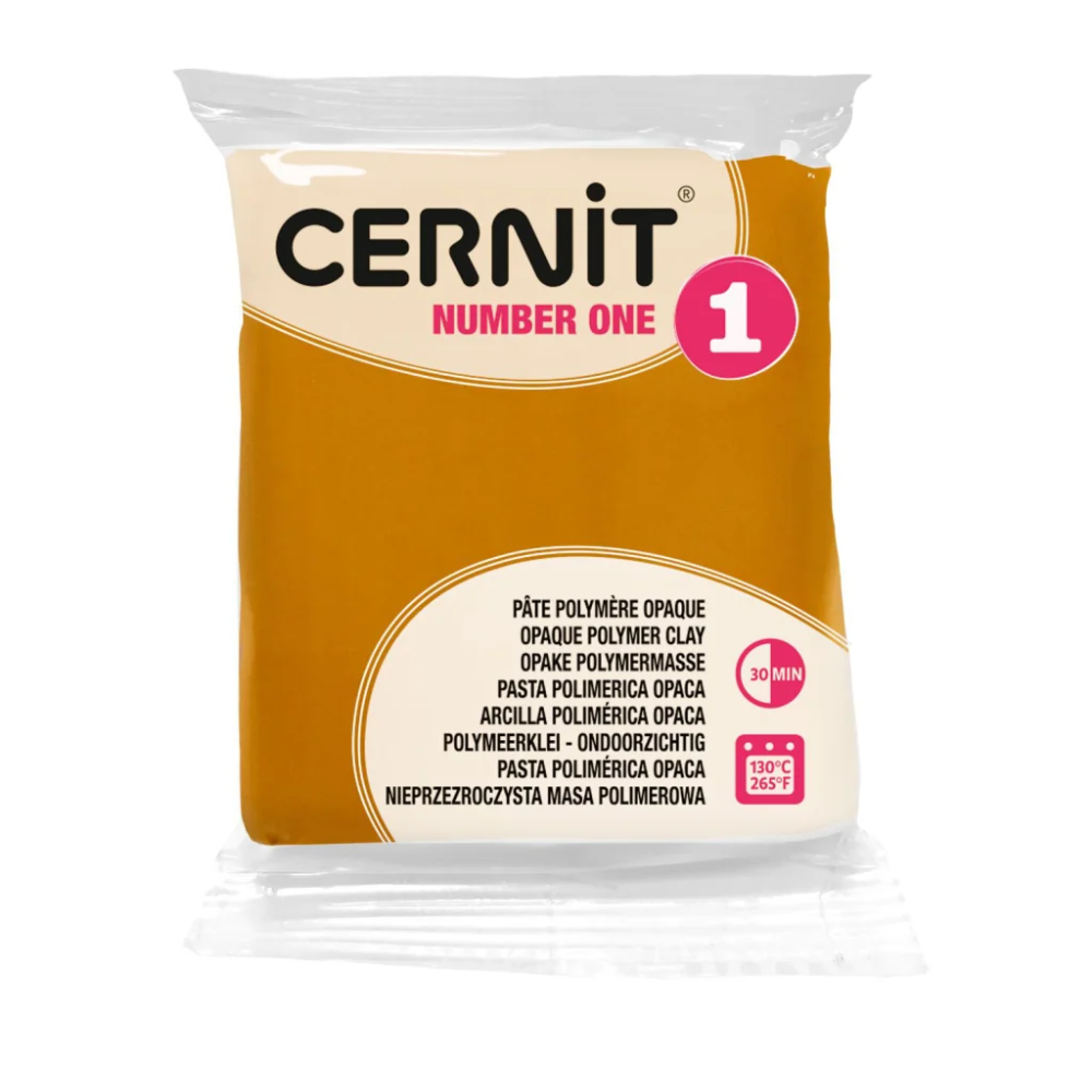 Полимерная глина "Cernit № 1 (Number One)", 56 г, 746 желтая охра - 2