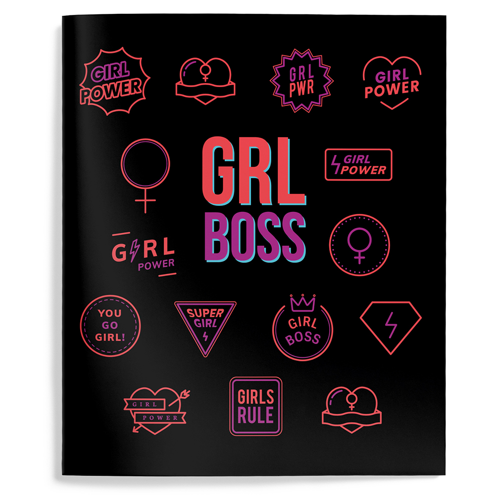 Тетрадь "Girl Power", А5, 48 листов, клетка, ассорти - 5
