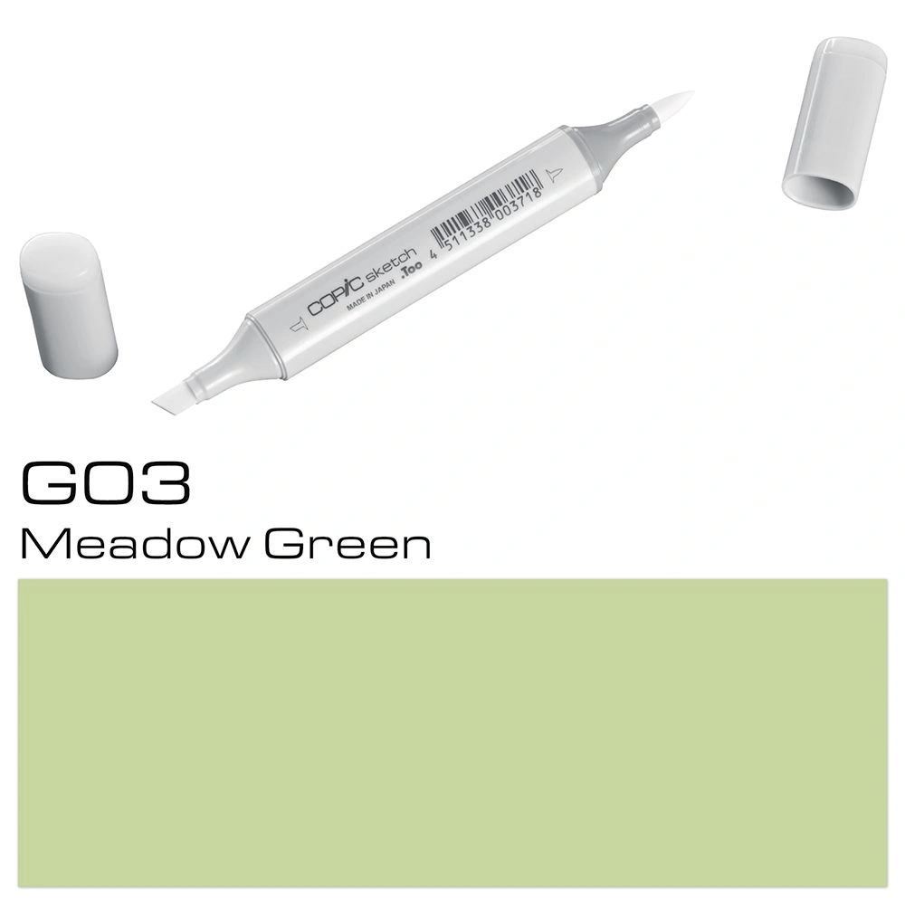 Маркер перманентный "Copic Sketch", G-03 зеленый луг
