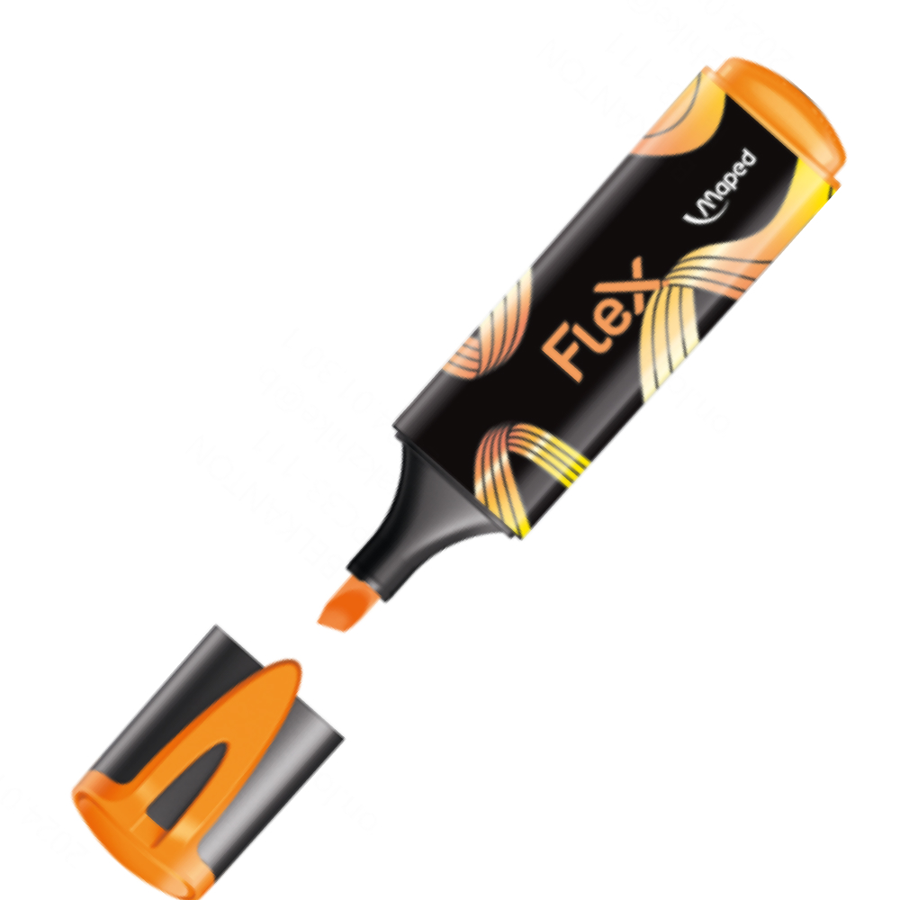 Маркер текстовый "Fluo Flex", оранжевый - 2
