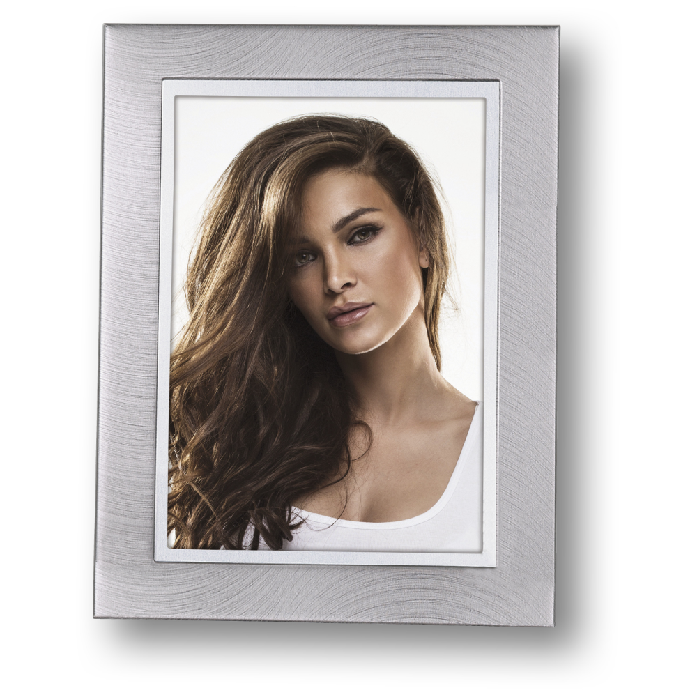Фоторамка "WELS SILVER", 10х15 см,  металл со стеклом, серебристый