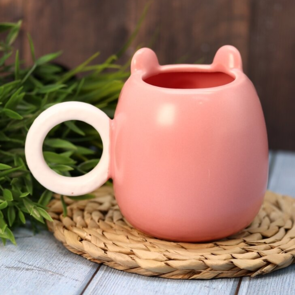 Кружка "Honey bear", керам., 560 мл., розовый - 3